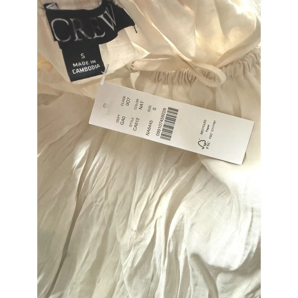 J.Crew crinkled tank top NWT small